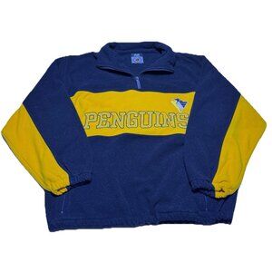 Vintage Mirage NHL Penguins Fleece Quarter Zip Jacket SIZE XL